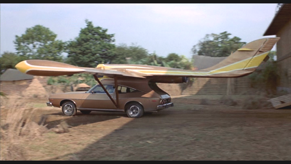 flying gun golden bond cars james scaramanga past future locations thailand 1974 film present carwitter unlikely mgm legend gadgets devices